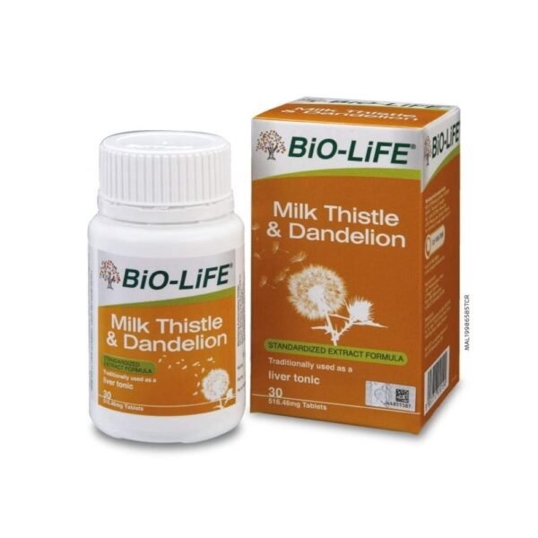 BIO-LIFE MILK THISTLE & DANDELION 30'S [EXP 03/2021]