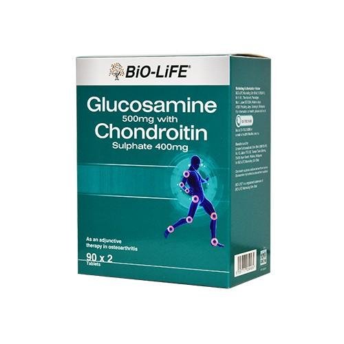 BIO-LIFE GLUCOSAMINE + CHONDROITIN 90'SX2 [EXP 06/2021]
